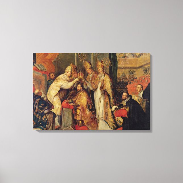 The Coronation of Charles V  Holy Roman Emperor Canvas Print (Front)
