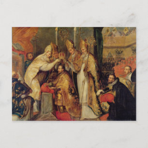 The Coronation of Charles V  Holy Roman Emperor Postcard