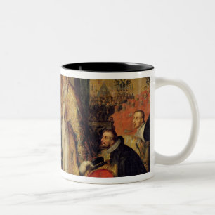 The Coronation of Charles V  Holy Roman Emperor Two-Tone Coffee Mug