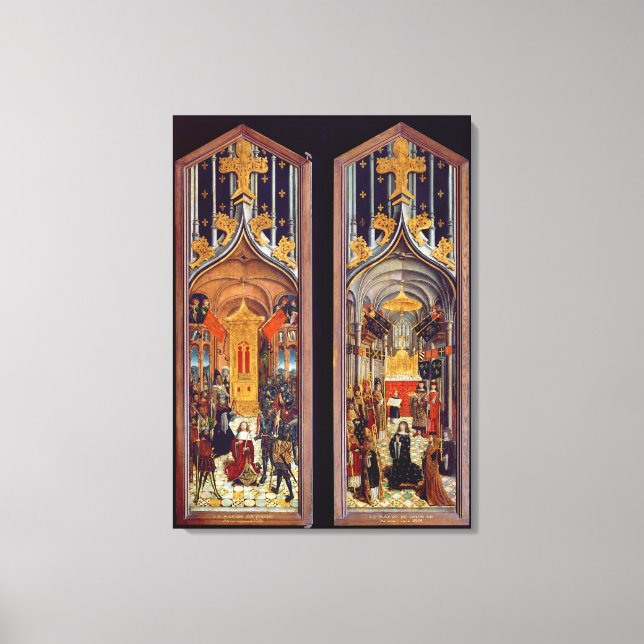 The Coronation of David and Louis XII  1501 Canvas Print (Front)