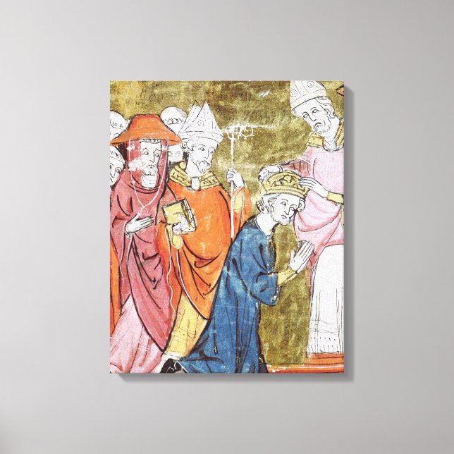 The Coronation of Emperor Charlemagne Canvas Print (Front)