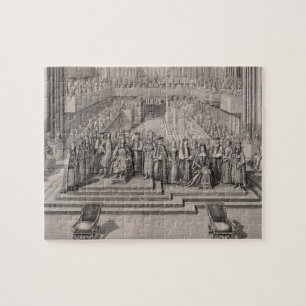The Coronation of King James II (1633-1701) and hi Jigsaw Puzzle