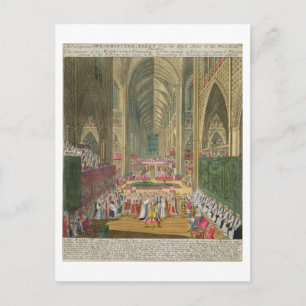 The Coronation of King James II (1633-1701) from a Postcard