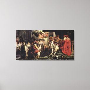 The Coronation of Marie de Medici at St. Canvas Print