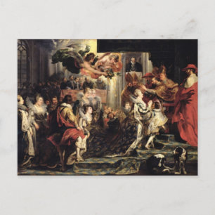 The Coronation of Marie de Medici at St. Postcard