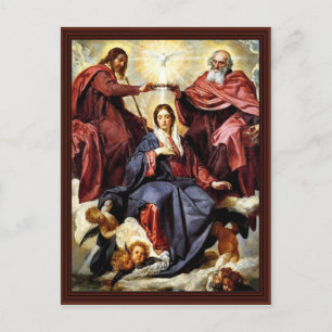 The Coronation Of Mary By Diego Velázquez Postcard