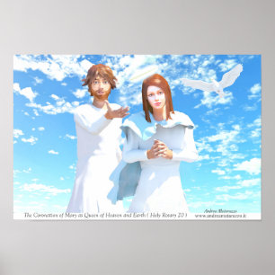The Coronation of Mary - Queen of Heaven and Earth Poster