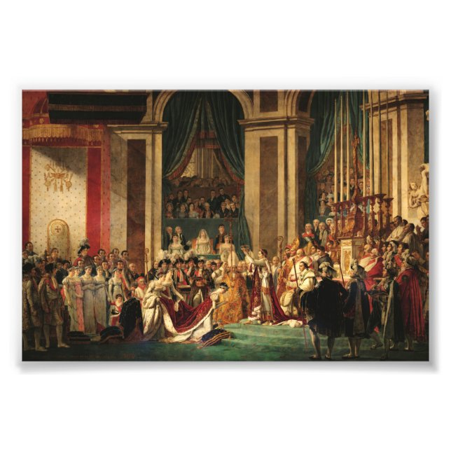 The Coronation of Napoleon by Jacques-Louis David Photo Print (Front)