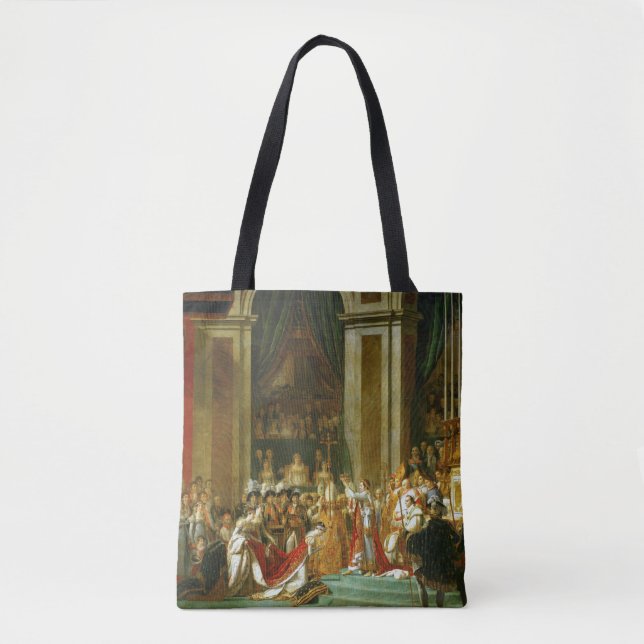 The Coronation of Napoleon, Jacques-Louis David Tote Bag (Front)