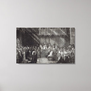 The Coronation of the Queen Canvas Print