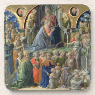 The Coronation of the Virgin, 1441-7 (tempera on p Coaster