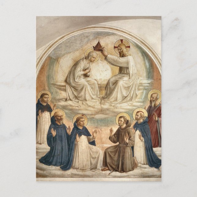 The Coronation of the Virgin by Fra Angelico Postcard (Front)