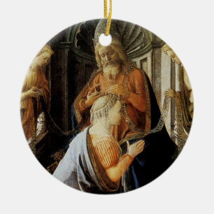 The Coronation of the Virgin Ceramic Tree Decoration