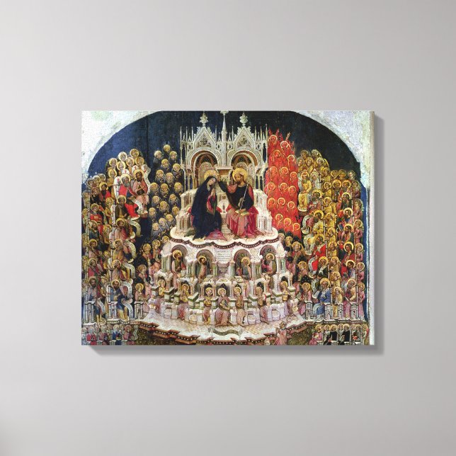 The Coronation of the Virgin in Paradise, 1438 Canvas Print (Front)