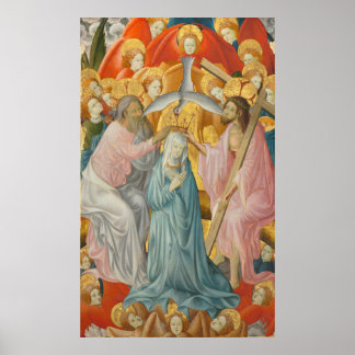 The Coronation of the Virgin with the Trinity Oil Poster