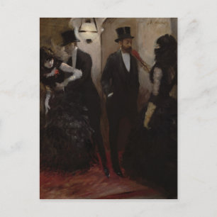 The Corridors at the Opera, 1885 Postcard