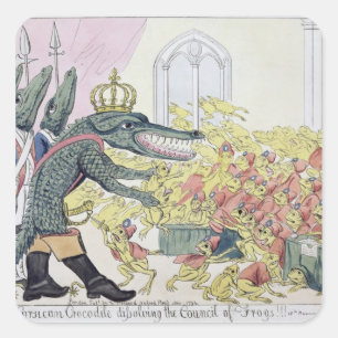 The Corsican Crocodile Square Sticker