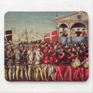 The Cortege of Drummers and Soldiers Mouse Mat