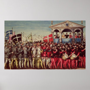 The Cortege of Drummers and Soldiers Poster