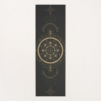 The Cosmic Centre – Sacred Geometry Celestial Gold Yoga Mat