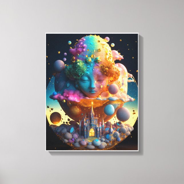 “The Cosmic Child of Creation” Canvas Print (Front)
