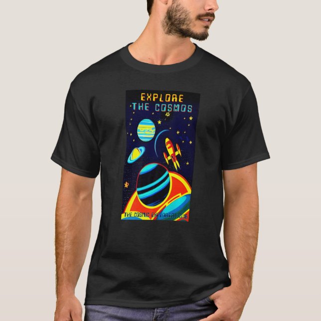The Cosmic Explorers Club Explore The Cosmos (#14) T-Shirt (Front)