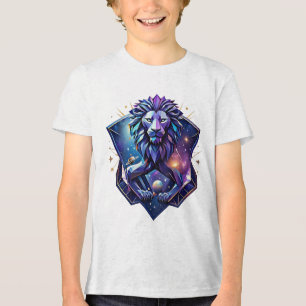 The Cosmic Geometric Lion Tri-Blend Shirt