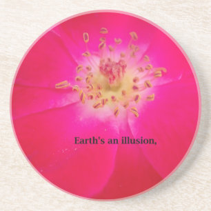 The Cosmic Rose: Nature's Deception Design Coaster