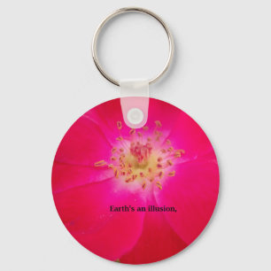 The Cosmic Rose: Nature's Deception Design Key Ring