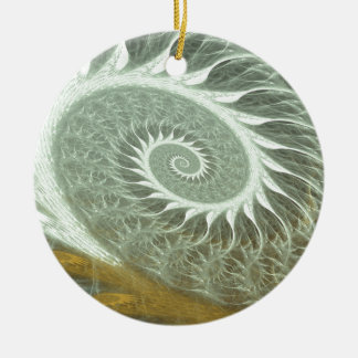 The Cosmic Spiral - Sacred Geometry Golden Spiral Ceramic Tree Decoration
