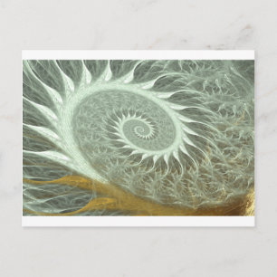 The Cosmic Spiral - Sacred Geometry Golden Spiral Postcard