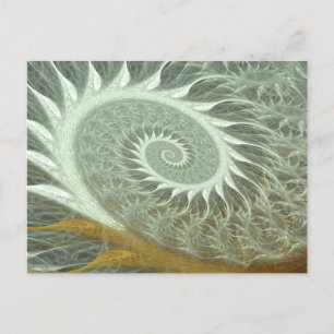 The Cosmic Spiral - Sacred Geometry Golden Spiral Postcard