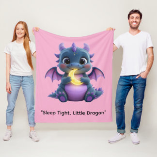 The Cosmic Star-Catcher Dragon Soft Baby Blanket