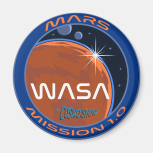 The Cosmo Show WASA Mission Patch Round Magnet