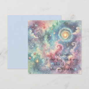 The Cosmos & Quote	 Card