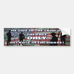 THE COST OF FREEDOM BUMPER STICKER