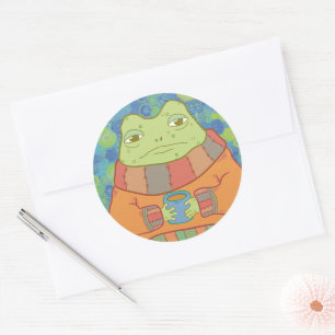 The Cosy Frog Classic Round Sticker