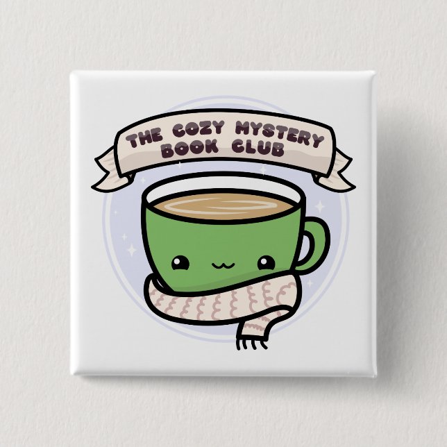 The Cosy Mystery Book Club Button (Front)