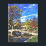 The Cotswolds Watercolour-Style Postcard<br><div class="desc">Postcard with watercolour-style photo of the Cotswolds from New Forest Pics</div>