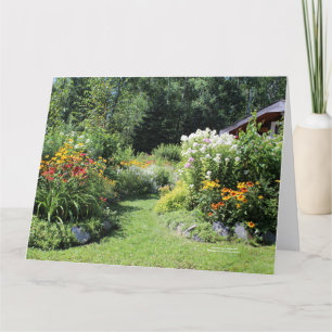 The Cottage August Garden Path Card