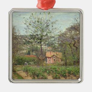 The Cottage, or the Pink House Metal Tree Decoration