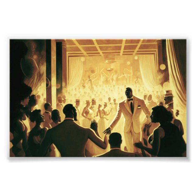The Cotton Club, Frameable, Art Print, Black Art Photo Print (Front)