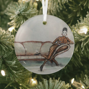 The Couch ... Glass Tree Decoration