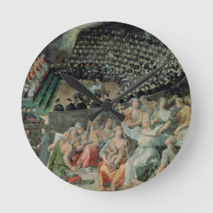 The Council of Trent, 1588-89 (fresco) Round Clock