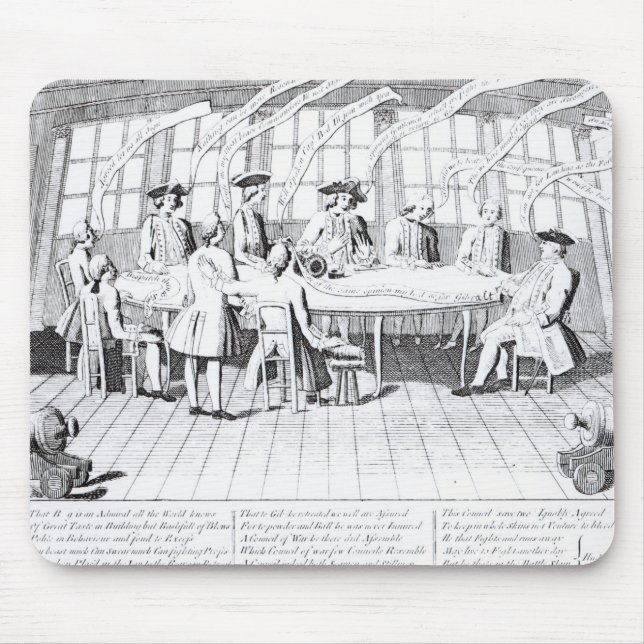 The Council of War in 1756 Mouse Mat (Front)