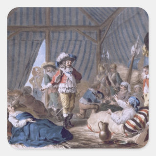 The Count of Harcourt (1601-66) shows his humanity Square Sticker