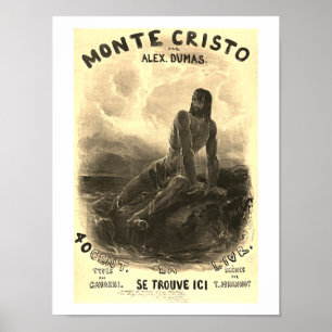 The Count of Monte Cristo - vintage  Poster