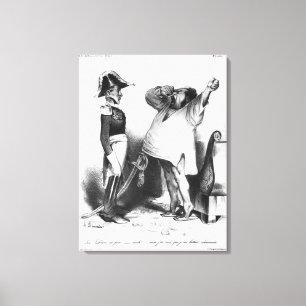 The Count Villaflor telling Pedro Emperor Brazil Canvas Print