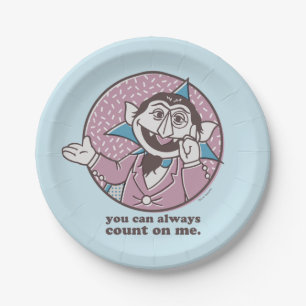 The Count You Can Always Count On Me Paper Plate