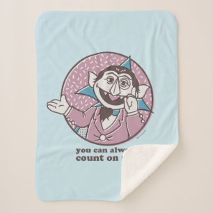 The Count   You Can Always Count On Me Sherpa Blanket